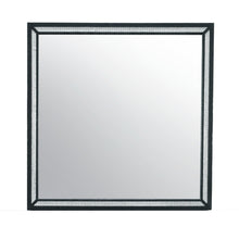 Load image into Gallery viewer, FauCrystal And Wood Dresser Mount Framed Mirror - Black