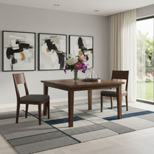 Load image into Gallery viewer, Wood Frame Base Square Dining Table - Walnut