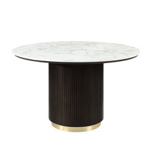 Load image into Gallery viewer, Clayten - Around Dining Table - Marble / Espresso