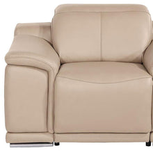 Load image into Gallery viewer, Genuine Leather Wall Hugger Power Recliner With USB - Ash Gray