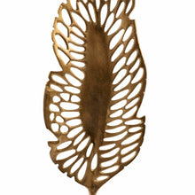 Load image into Gallery viewer, Marble Leaf Tabletop Sculpture - Gold / White