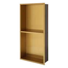 Load image into Gallery viewer, Modern Stainless Steel Shower Niche Double Shelf For Bathroom