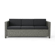 Load image into Gallery viewer, Thalassa - Outdoor 3 Seater Sofa With Removable Cushions And Steel Frame