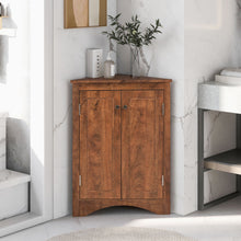Load image into Gallery viewer, Triangle Bathroom Storage Cabinet With Adjustable Shelves, Freestanding Floor Cabinet For Home Kitchen