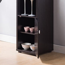 Load image into Gallery viewer, Bar Cabinet, Extended Table Kitchen Cabinet With Wine Bottle Compartment & Open Shelving - Red Cocoa