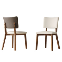 Load image into Gallery viewer, Dining Chair (Set of 2) - White / Deep Walnut