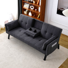 Load image into Gallery viewer, Sofa Bed With Foldable Design And Cup Holder