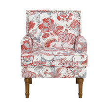 Load image into Gallery viewer, Floral Accent Armchair With Nailhead Trim