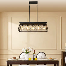 Load image into Gallery viewer, Chandelier Metal Ceiling Light - Gold / Black