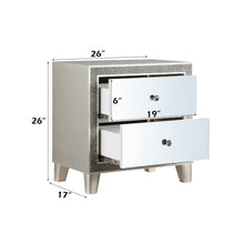 Load image into Gallery viewer, Sliverfluff - Mirrored Nightstand - Champagne