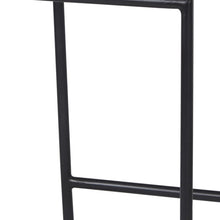 Load image into Gallery viewer, 25" Solid Wood And Metal Low Back Counter Height Bar Chair - Black / Natural