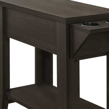 Load image into Gallery viewer, 23" Wood End Table With Shelf - Brown