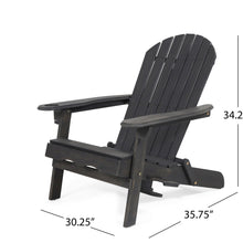 Load image into Gallery viewer, Zenithia - Outdoor Foldable Adirondack Chair With 2 Cup Holders