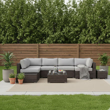 Load image into Gallery viewer, Wicker Sectional Seating Group With Cushions