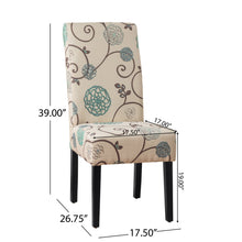 Load image into Gallery viewer, Contemporary Dining Chair Set With Rubberwood Legs - White / Blue