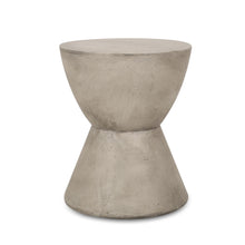 Load image into Gallery viewer, Outdoor Hourglass Shaped Side Table - Light Gray