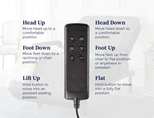 Load image into Gallery viewer, Adjustable Sleep To Stand Bed With Convenient Lift Assist