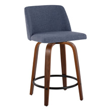 Load image into Gallery viewer, Toriano - Mid Century Modern, Fixed Height Counter Stool & Swivel And Round Footrest (Set of 2)