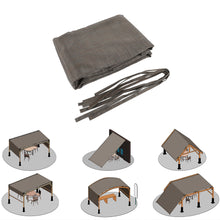Load image into Gallery viewer, 13' X 7.7' Outdoor Pergola Sun Shade Cover Cloth Patio Canopy Hdpe Permeable With Grommets - Brown