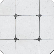 Load image into Gallery viewer, 36" Round Iron Framed Antiqued Glass Accent Mirror - Black