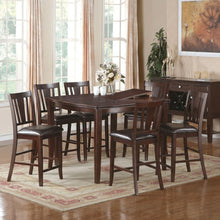 Load image into Gallery viewer, 7 Piece Counter Height Dining Set With Butterfly Leaf Table And Chairs - Brown / Espresso