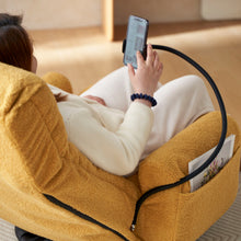Load image into Gallery viewer, Adjustable Swivel Lounge Chair With 360 Degree Rotating Seat And Headrest Support