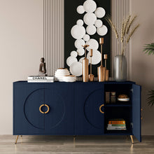 Load image into Gallery viewer, Modern Lacquered 4 Door Wooden Cabinet Sideboard Buffet Server Cabinet Storage Cabinet, For Living Room, Entryway, Hallway, Office, Kitchen And Dining Room