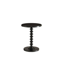 Load image into Gallery viewer, 17" x 17" x 22" Solid Wood Round End Table - Black
