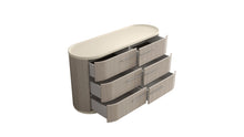 Load image into Gallery viewer, 60" Wood Six Drawer Double Dresser - Beige