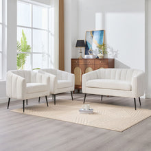 Load image into Gallery viewer, 3 Piece Living Room Furniture Set Sofa & Armchairs
