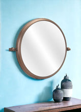 Load image into Gallery viewer, Industrial Round Mirror - Gold