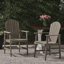 Load image into Gallery viewer, Outdoor Weather Resistant Acacia Wood Adirondack Dining Chairs (Set of 2)