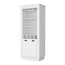 Load image into Gallery viewer, Bar Cabinet With Wine Storage - White