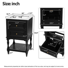 Load image into Gallery viewer, Retro Design Bathroom Vanity With Sink, 2 Drawer Storage Cabinet