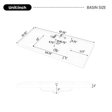 Load image into Gallery viewer, Vanity Top With 3 Faucet Holes, Rectangular Basin For Bathroom - White