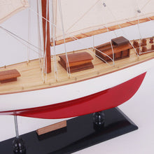 Load image into Gallery viewer, Hand Painted Model Boat - White / Red