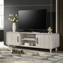 Load image into Gallery viewer, TV Stand With Sliding Doors And Handles, Living Room Furniture - Antique White