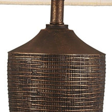 Load image into Gallery viewer, Fantastic Rustic Ribbed Table Lamp - Bronze