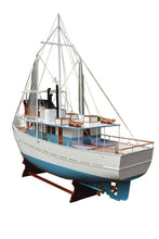 Load image into Gallery viewer, Dickie Walker XXXL Trawler Yacht Model - Blue / White