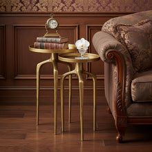 Load image into Gallery viewer, Nested Tables (Set of 2) - Gold