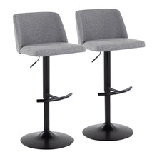 Load image into Gallery viewer, Toriano - Contemporary Adjustable Bar Stool With Rounded T Footrest (Set of 2)