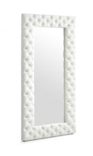 Load image into Gallery viewer, 80" Faux Leather Framed Leaning Accent Mirror - White