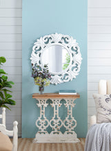 Load image into Gallery viewer, Classic Vintage Wash Console Table With Wood Top - Brown / Antique White