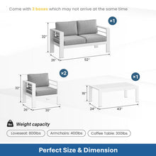 Load image into Gallery viewer, Outdoor Patio Set With All-Weather Thick Cushions