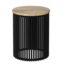 Load image into Gallery viewer, 25" Metal Round End Table - Black