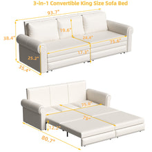 Load image into Gallery viewer, Chesterfield Sofa & Pull Out Bed