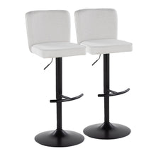 Load image into Gallery viewer, Henry - Contemporary Adjustable Barstool & Swivel With Rounded T Footrest (Set of 2)