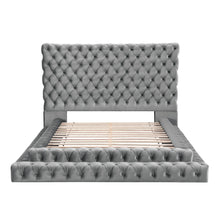 Load image into Gallery viewer, Tufted Oversized Headboard Platform Bed With Fully Upholstered Frame