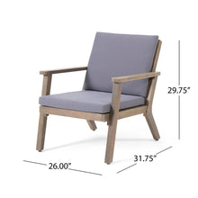 Load image into Gallery viewer, Avacyn - Outdoor Acacia Wood 4 Seater Chat Set With Cushions