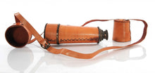 Load image into Gallery viewer, Leather Handheld Telescope - Rust / Brass